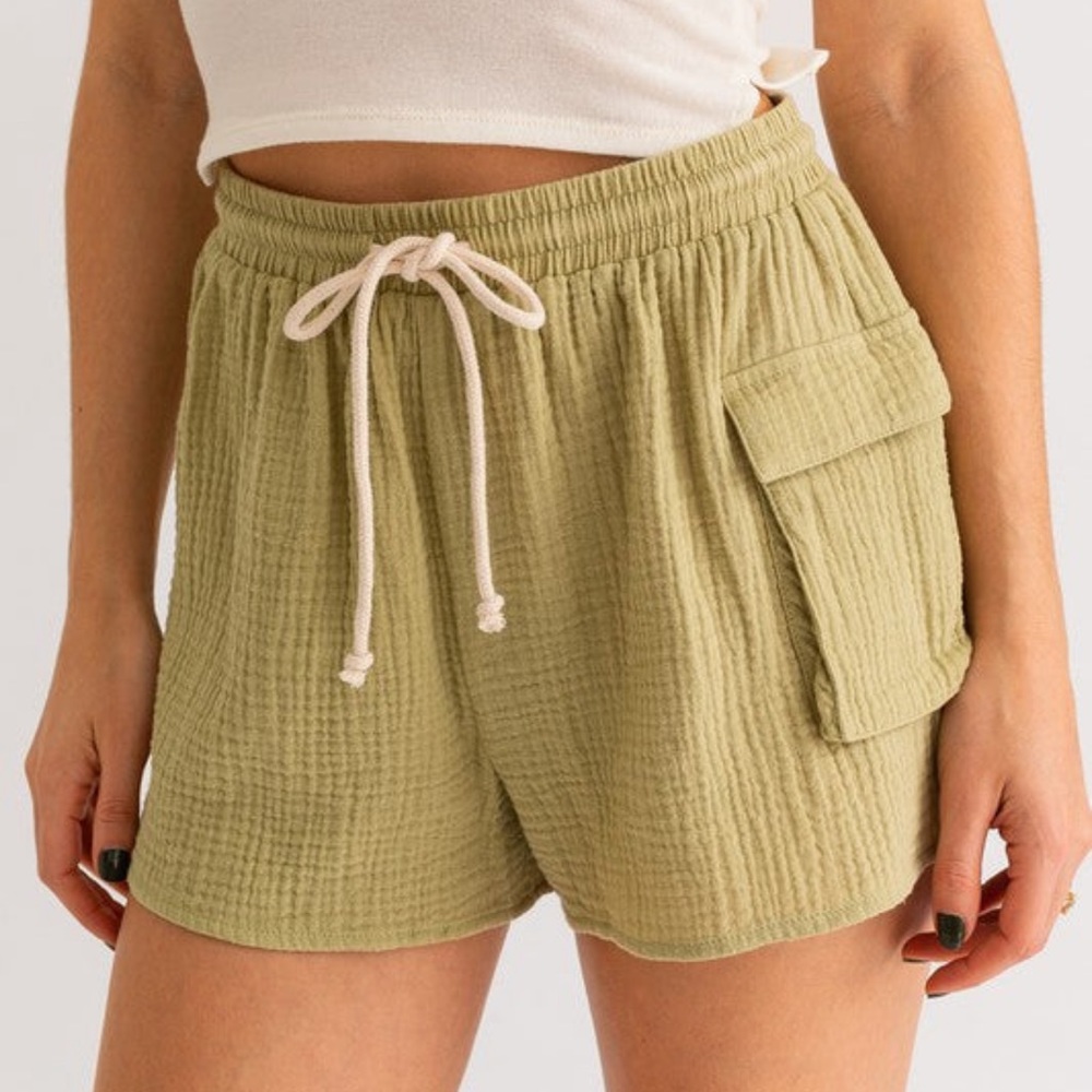 Muslin Cargo Shorts